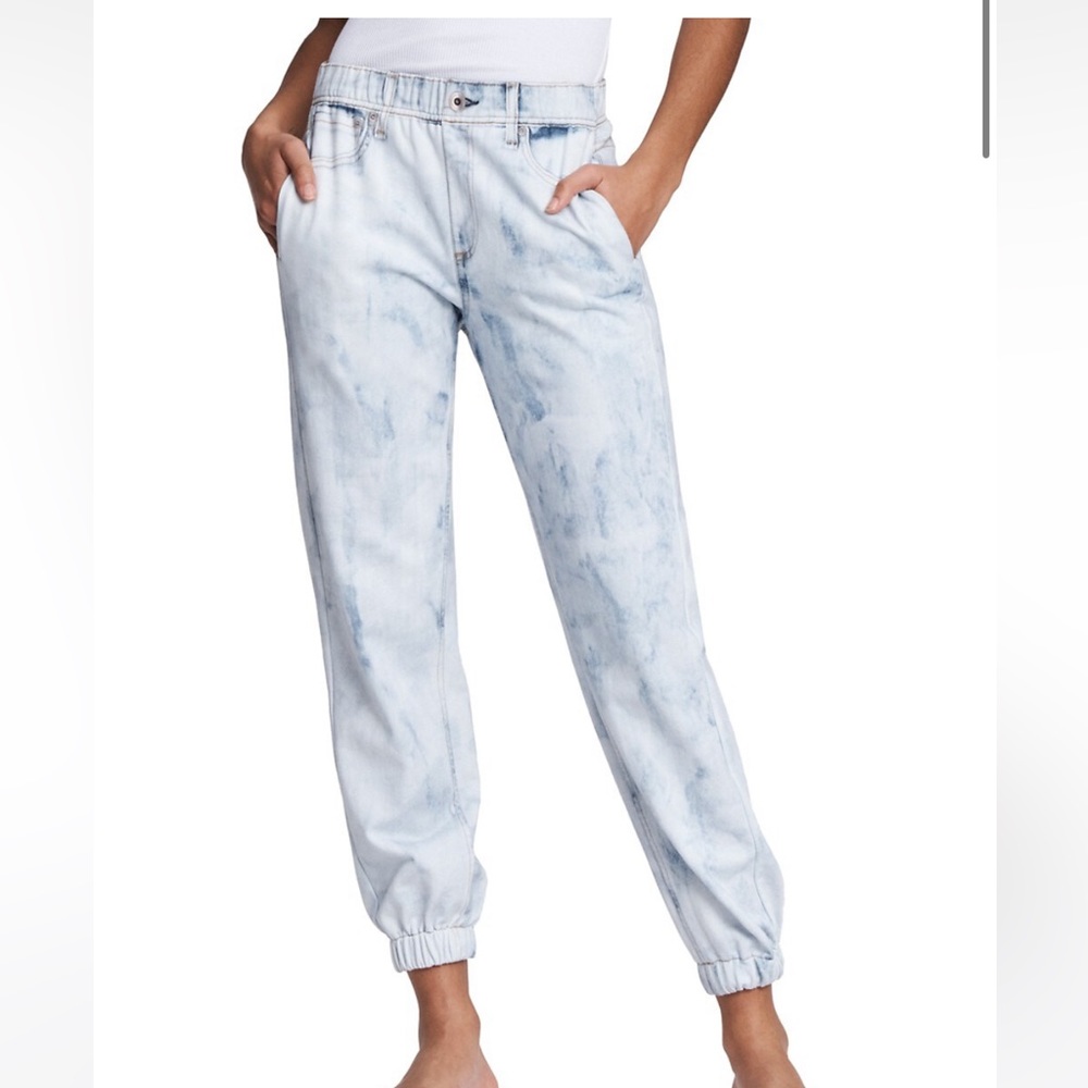 Rag & Bone Miramar knit faux denim oasis joggers S NWT